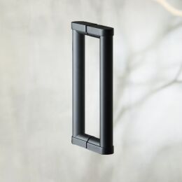 Deurgreep set Ø18  Mat Zwart leverbaar in 3 lengte maten