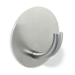 Haakje ronde achterplaat diameter 75mm RVS