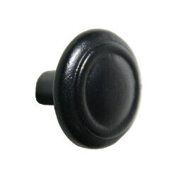 Knop diameter 38mm zwart