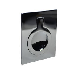 Luikring infreesgreep hooglans chroom