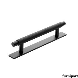 Manor back 14mm Mat zwart  leverbaar in de boorafstanden 128mm en 192mm