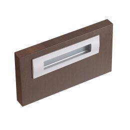 Post inbouwkom 51X128X160mm chromo look