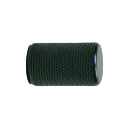 Stiftknop ribbel 17,5mm H-28mm alu. Zwart