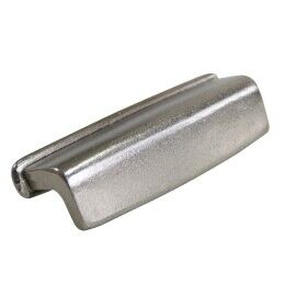 Tung greep 96mm oud zilver