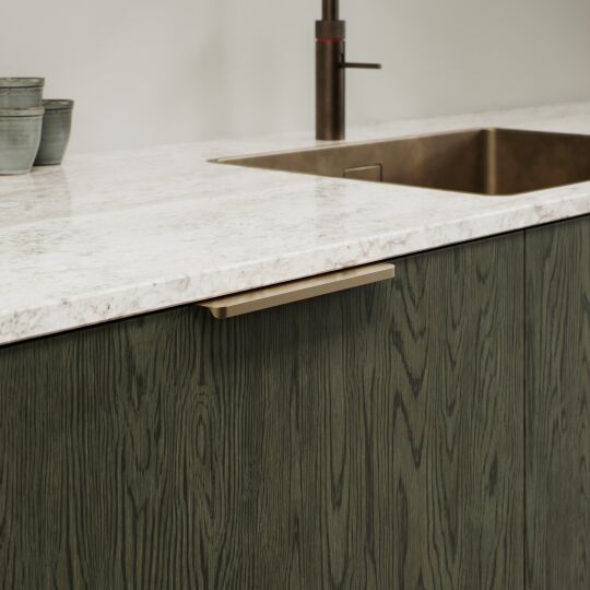 Greep Comet 40mm Mat messing