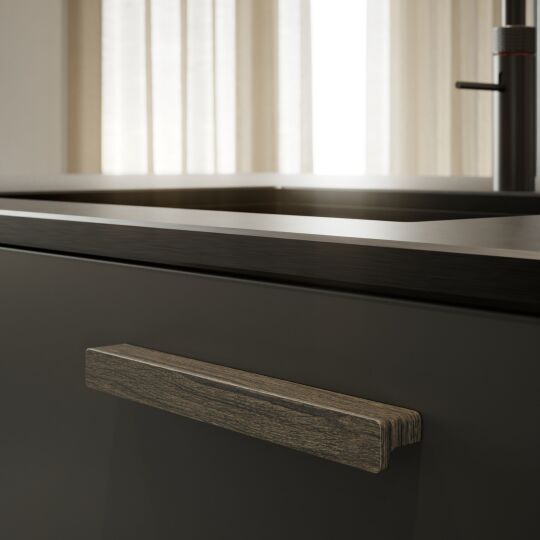 Greep Elan Donker eiken 50mm, 200mm, 600mm en 1200mm