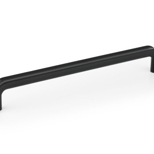 Greep Lipp 12mm  Mat zwart leverbaar in 2 lengte maten