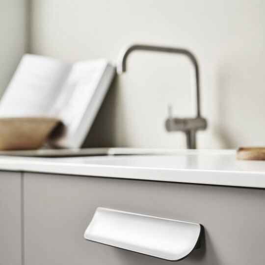 Greep Slope 180x160x25mm RVS look