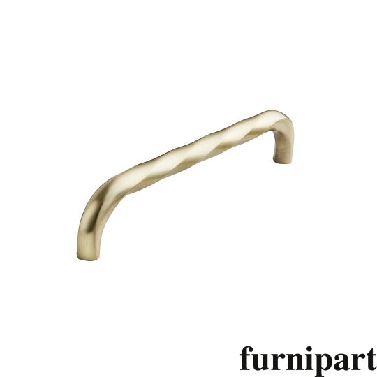 Greep twisted 12x160x172mm Mat messing