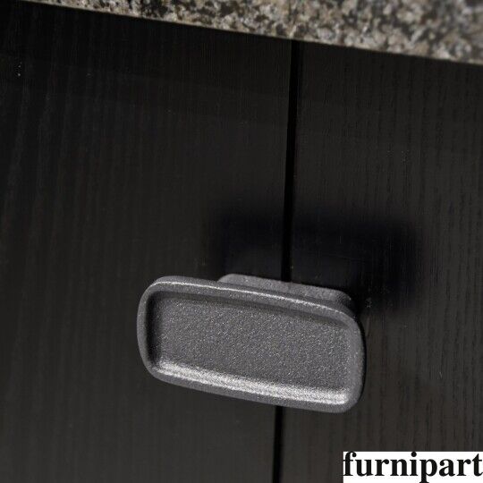 Japanse knop 64x32mm H-23mm oud zwart