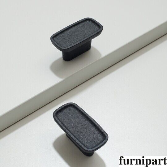 Japanse knop 64x32mm H-23mm oud zwart