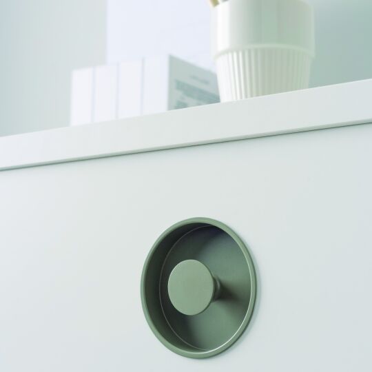 Knop Dipo 70x74x13mm mos grijs