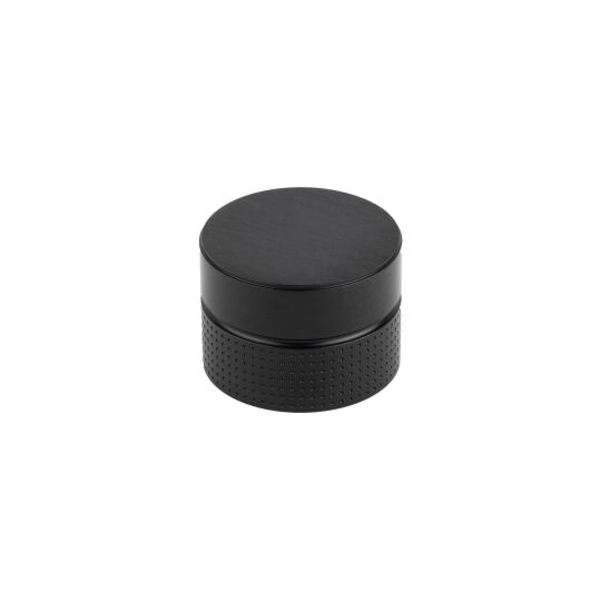 Knop Point Ø40mm H-29mm Zwart geborsteld