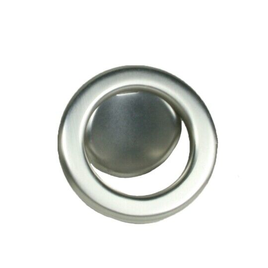Knop ring Ø 60mm boorafstand 32mm RVS look