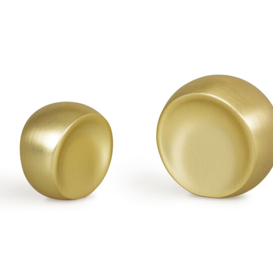 Knop rond Ø 29mm H-29mm mat messing