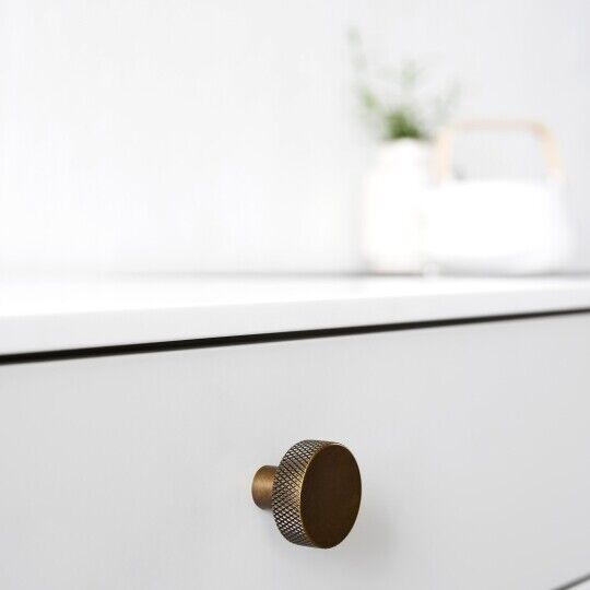 Knop Simon Ø-35mm H-29mm Donker antiek brons