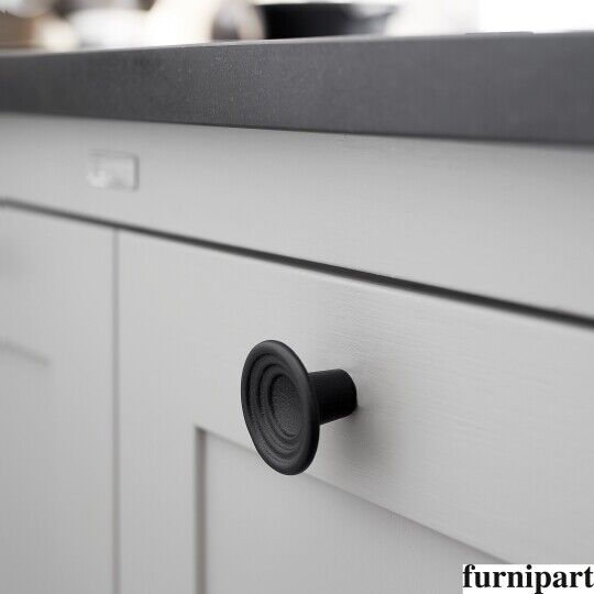 Knop Tol Ø 46mm H-30mm oud zwart