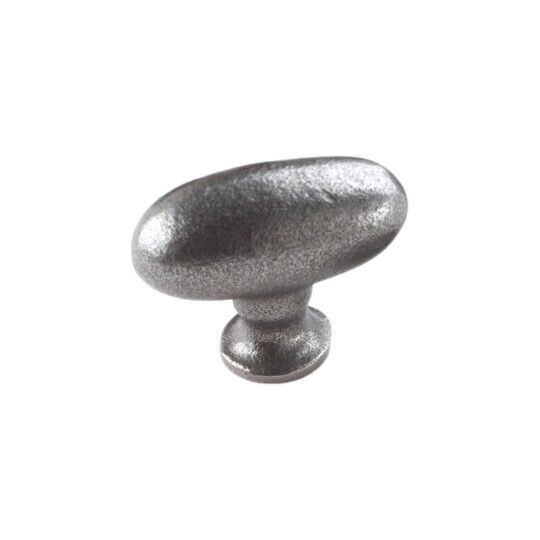 Ovale knop 40mm oud ijzer