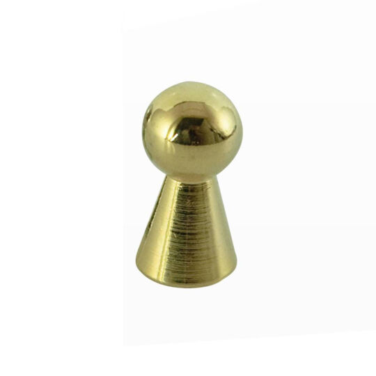 	Pion knop 12mm gl. goud