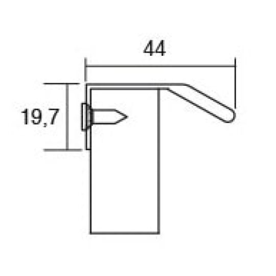 Profiel greep facet mat zwart leverbaar in 3 lengte maten