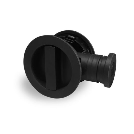 Schuifdeurslot rond Ø 57 Mat zwart